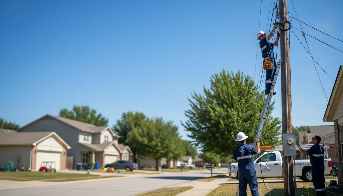 Residential electrician providing installation services in Osseo, WI